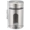 12pc Stainless Steel & Glass Spice Shakers - Premium Kitchen Essentials for Salt, Pepper & MSG, Modern Design for Indoor BBQs & Picnics