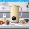 IAGREEA Nut Milk Maker, 35oz Nut/Oat/Almond/Soya/Vegan Juice Beverages Machine - Plant Based Cow Milk Machine Maker