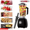 5 Core 2L Professional Countertop Blender For Kitchen 68 Oz 2000W High Speed BPA Free 6 Titanium Blade Smoothie Blender Electric For Soup Shake Juice