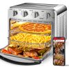 Air Fryer Toaster Oven Combo, 4 Slice Toaster Convection Oven Warm, Broil, Toast, Bake, Oil-Free, Accessories Included, Stainless Steel