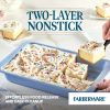 Farberware Easy Solutions 9" x 13" Nonstick Bakeware Rectangular Cake Pan, Blue