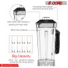 5 Core 2L Professional Countertop Blender For Kitchen 68 Oz 2000W High Speed BPA Free 6 Titanium Blade Smoothie Blender Electric For Soup Shake Juice