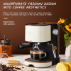 PSCM6826T Semi-automatic coffee maker 20Bar extraction Espresso 1 cup / 2 cup cappuccino coffee powder hammer 51mm touch sensitive