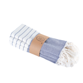 Darya Turkish Kitchen / Hand Towel (Color: navy top)